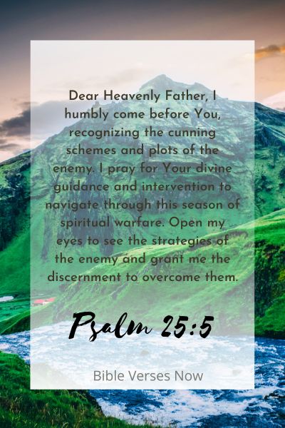 Praying for God's Guidance and Intervention Against the Enemy's Plot.