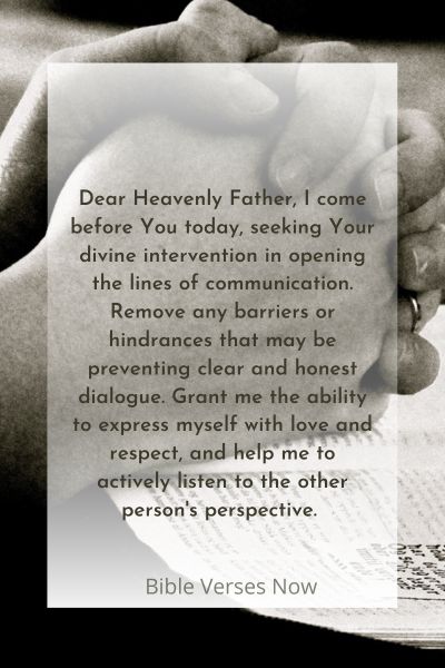 Praying for Open Communication