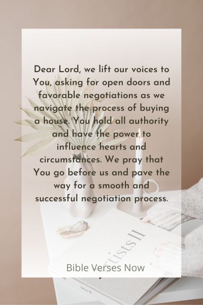 Praying for Open Doors and Favorable Negotiations