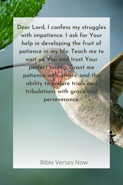 Praying for Patience to Bear Fruit