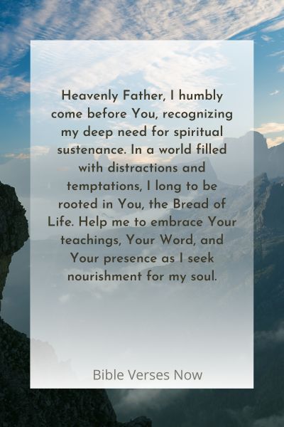Praying for Spiritual Sustenance