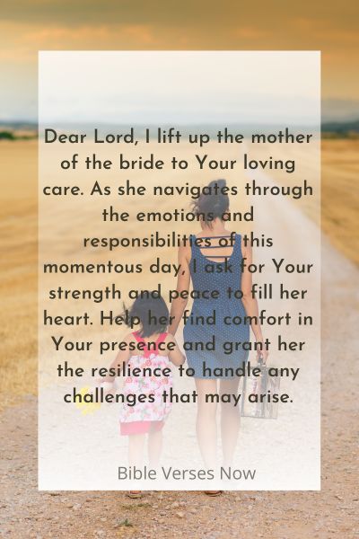 Praying for Strength and Peace for the Mother of the Bride