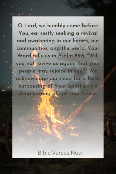 Praying for a Spiritual Renewal