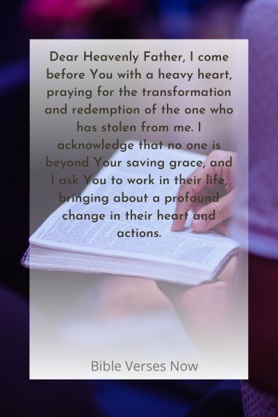 Praying for the Transformation and Redemption of the Thief