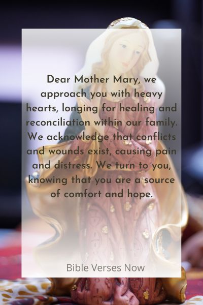 Praying to Mother Mary for Healing and Reconciliation Within Our Family
