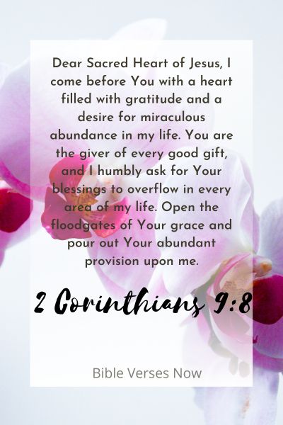 Praying to the Sacred Heart for Blessings