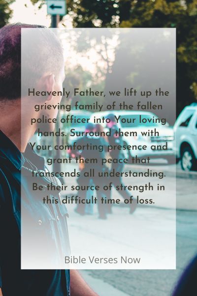 Seeking Comfort and Peace for the Family of a Fallen Police Officer