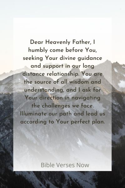 Seeking Divine Guidance and Support in Our Long Distance Love