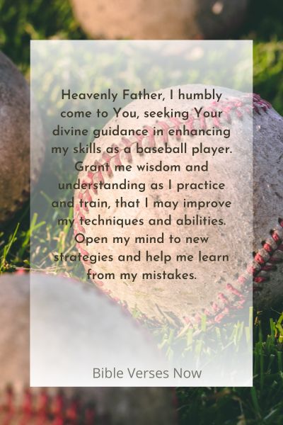Seeking Divine Guidance for Skill Enhancement in Baseball
