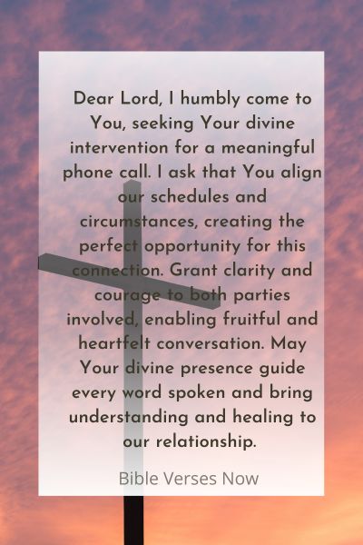 Seeking Divine Intervention for a Phone Call