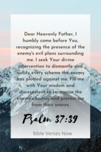 eeking Divine Intervention to Thwart the Evil Plans of the Enemy