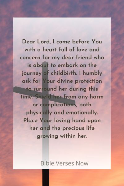 Seeking Divine Protection for a Friend's Safe Delivery