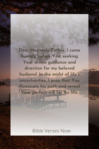 Seeking God's Guidance and Direction for My Husband