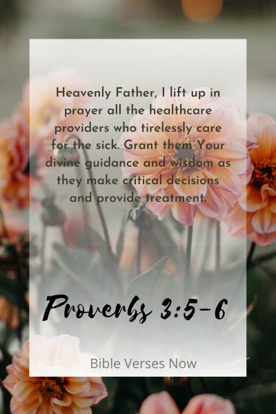 Seeking God's Guidance and Wisdom for Healthcare Providers