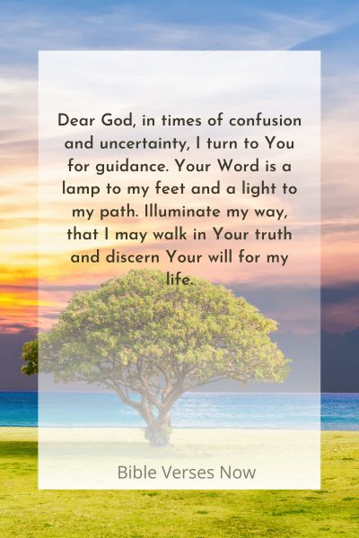 Seeking God's Guidance in Times of Confusion