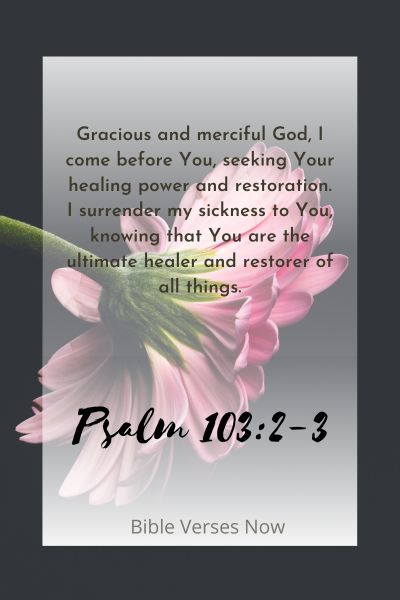 Seeking God's Healing Power and Restoration for the Sick