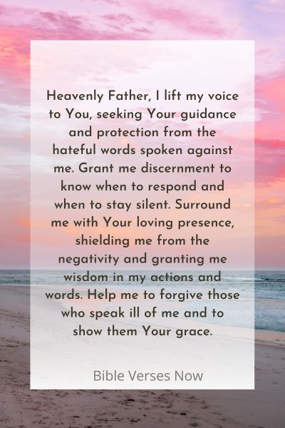Seeking Guidance and Protection from Hateful Words