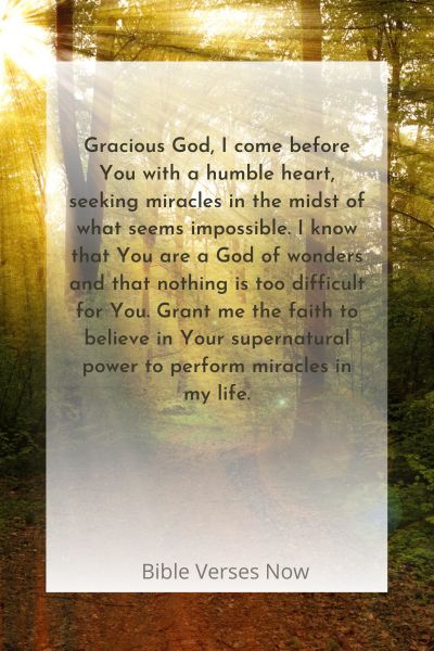 Seeking Miracles through Prayer for the Impossible