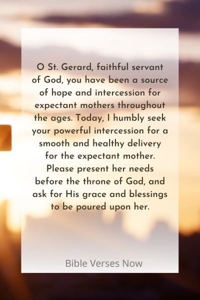 Seeking St. Gerard's Intercession for a Smooth and Healthy Delivery