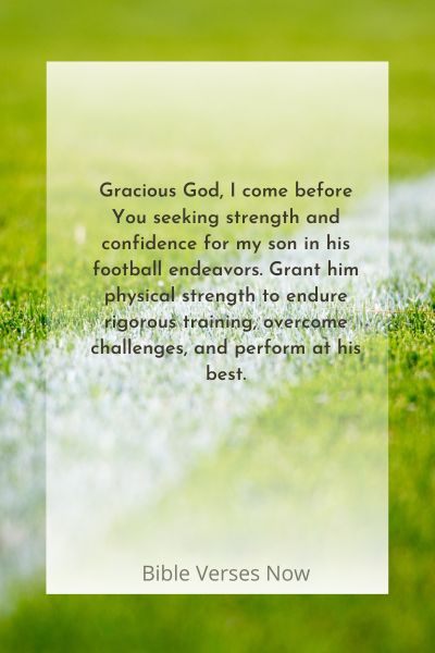 Seeking Strength and Confidence in Football through Prayer