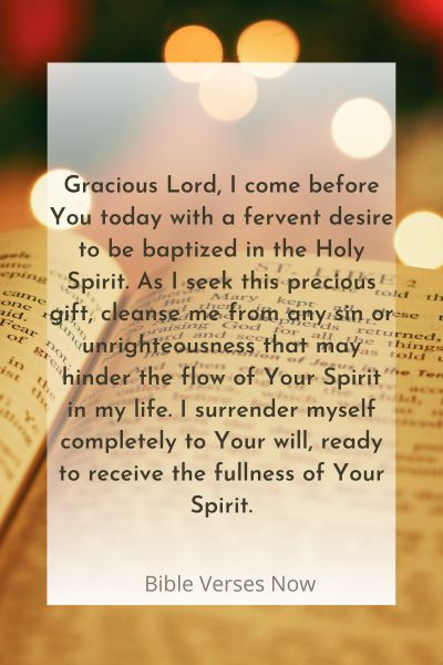 Seeking the Baptism of the Holy Spirit