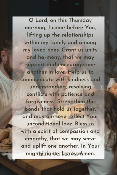 Thursday Morning Invocation for Unity and Harmony Amongst Our Loved Ones
