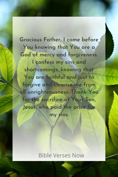 Trusting in God's Mercy and Forgiveness