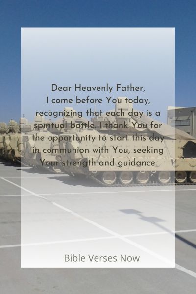 Warfare Prayer to Start the Day