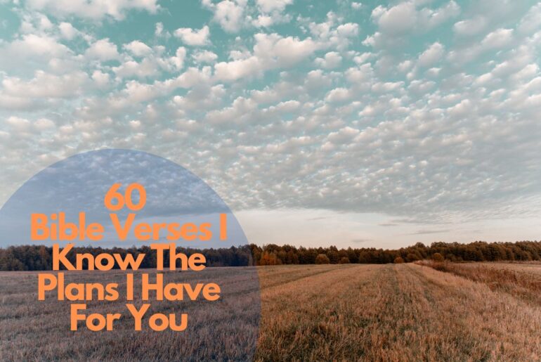 60 Bible Verses I Know The Plans I Have For You