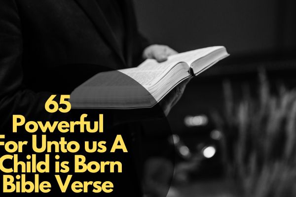 For Unto us A Child is Born Bible Verse