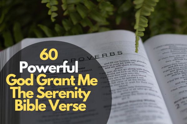 God Grant Me The Serenity Bible Verse