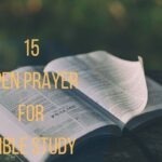 15 Effective Opening Prayer For Bible Study