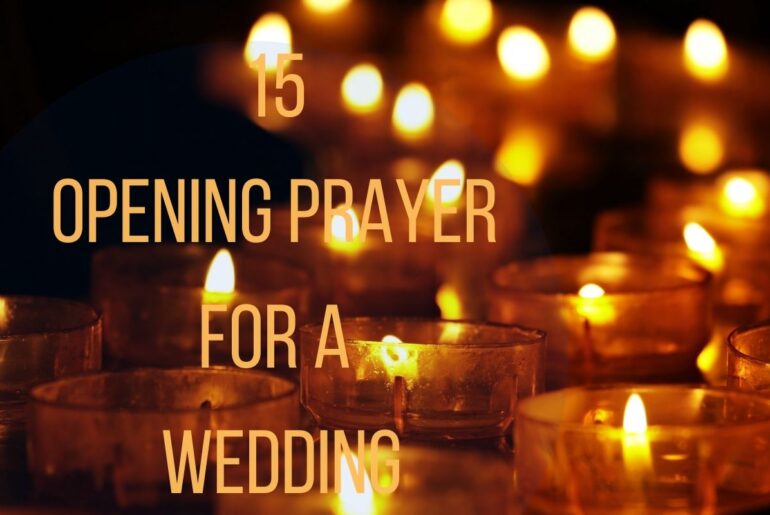 15 Opening Prayer For A Wedding