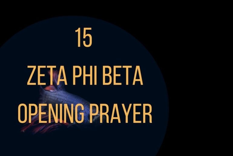 15 Zeta Phi Beta Opening Prayer
