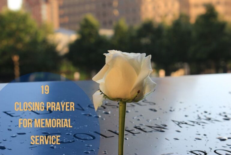 19 Closing Prayer For Memorial Service