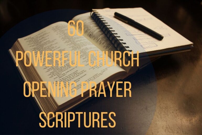 60 Powerful Church Opening Prayer Scriptures