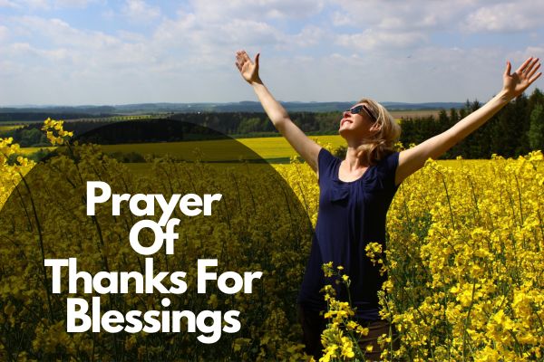 Prayer Of Thanks For Blessings