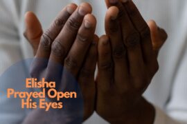 Elisha Prayed Open His Eyes
