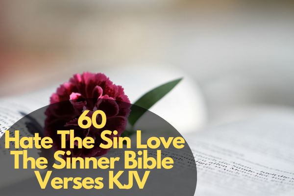 Hate The Sin Love The Sinner Bible Verses KJV