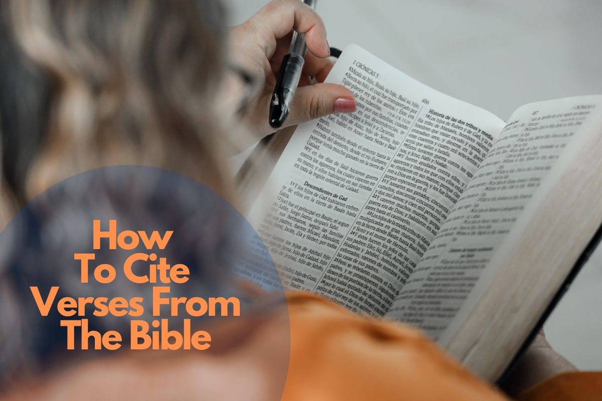 How To Cite Verses From The Bible