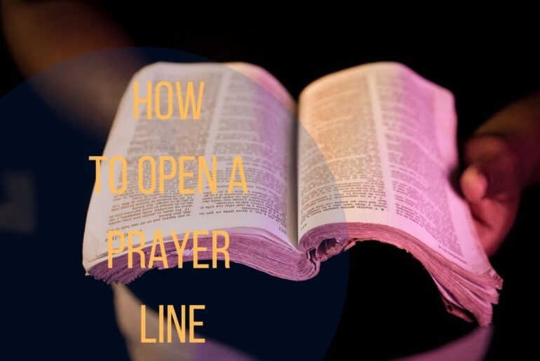 How To Open A Prayer Line