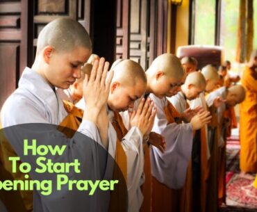 How To Start Opening Prayer