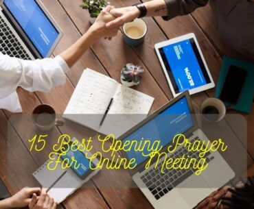 Opening Prayer For Online Meeting