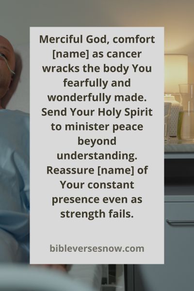 Praying for comfort amid pain
