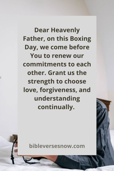 A Boxing Day Prayer for Marital Bliss