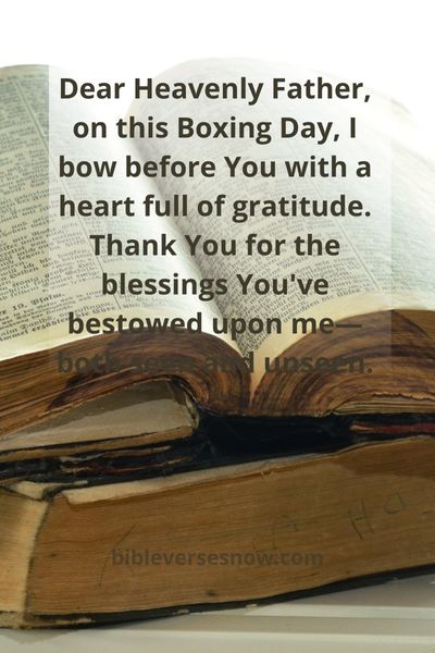 A Boxing Day Prayer for Personal Blessings