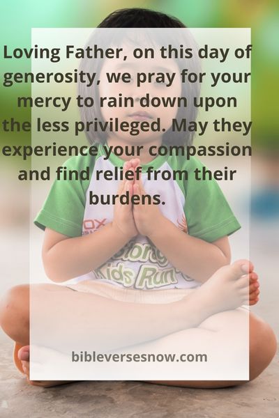 A Prayer for the Less Privileged