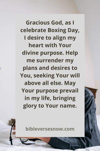 Aligning Hearts with Divine Purpose on Boxing Day