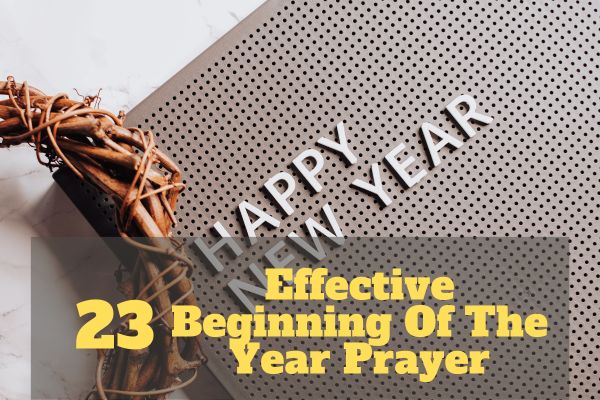 Beginning Of The Year Prayer