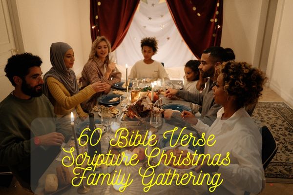 Bible Verse Scripture Christmas Family Gathering